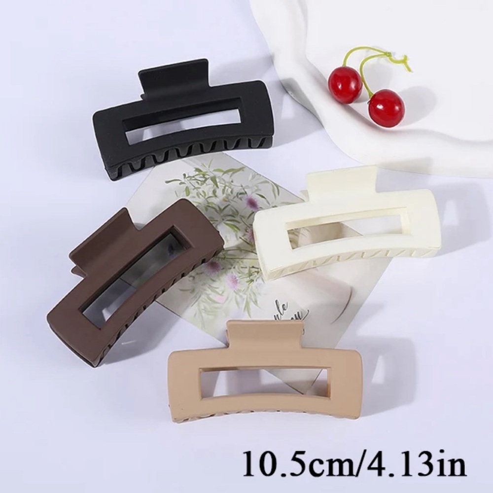Women Girls Hair Claws Clips Black nude Large Claw Clips Ponytail Hairpin Gifts
